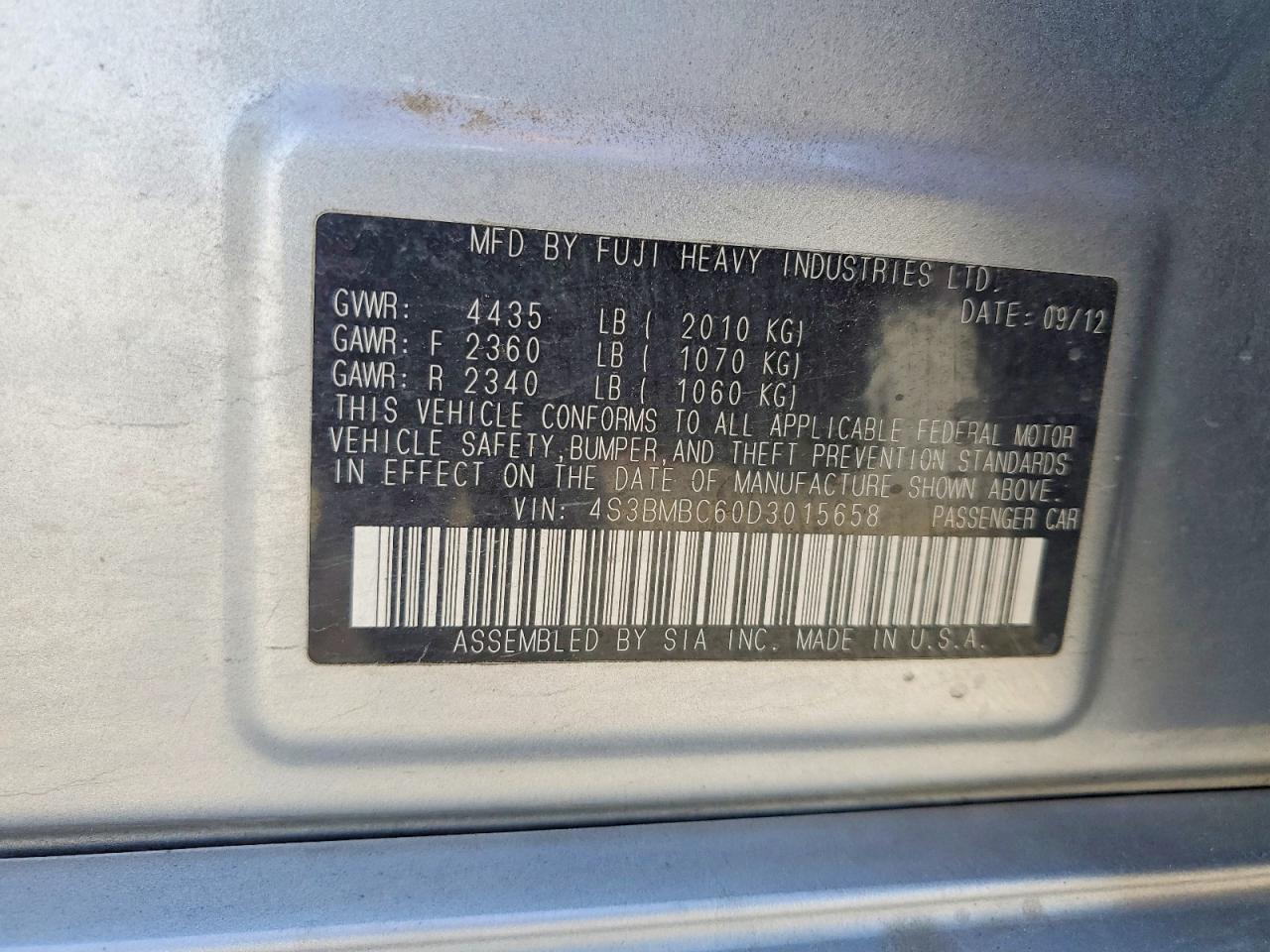 Subaru Legacy 2.5i Premium