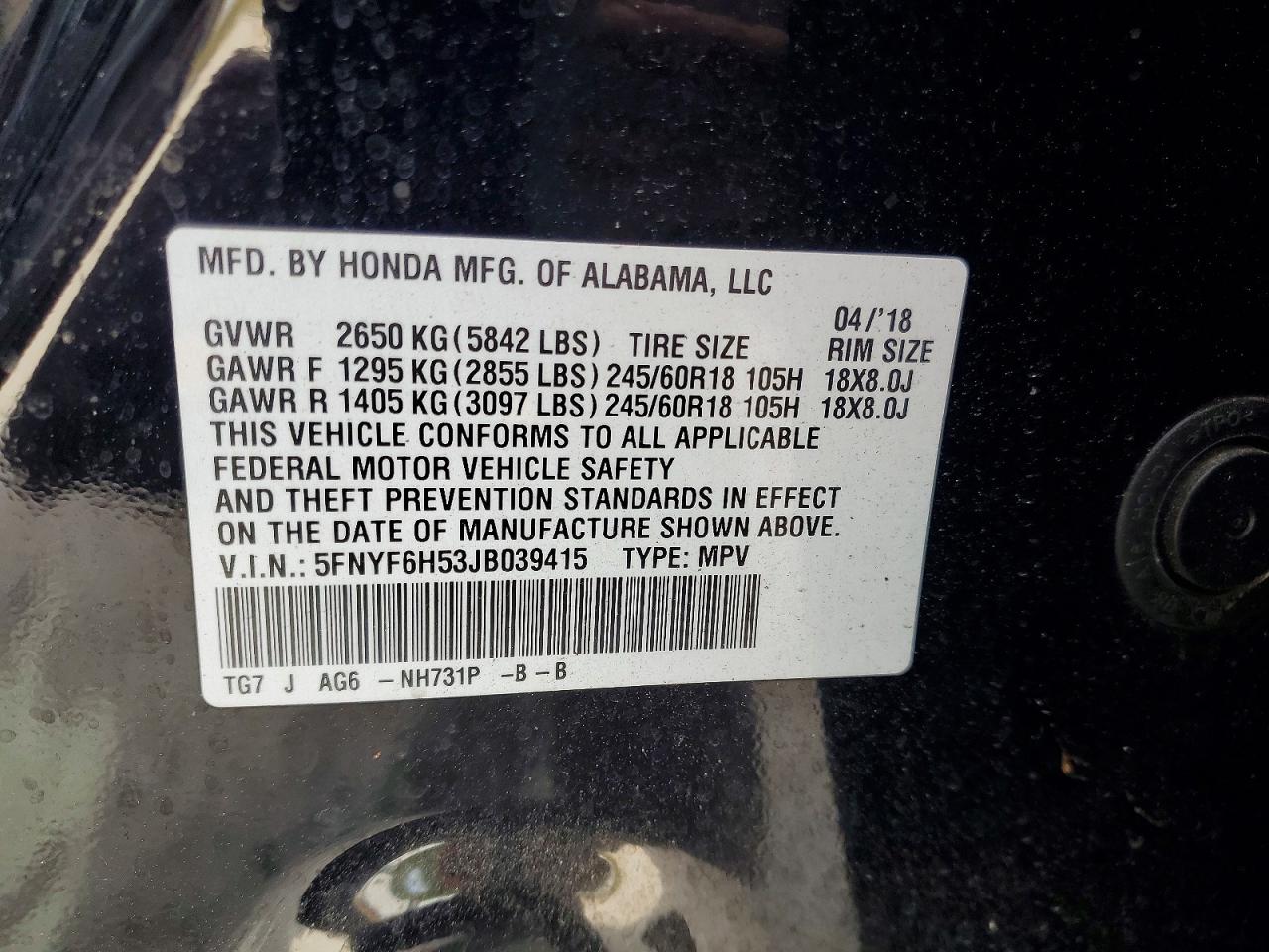 Honda Pilot Exl