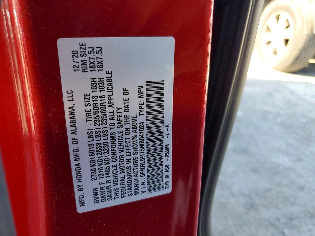 Honda Odyssey Exl