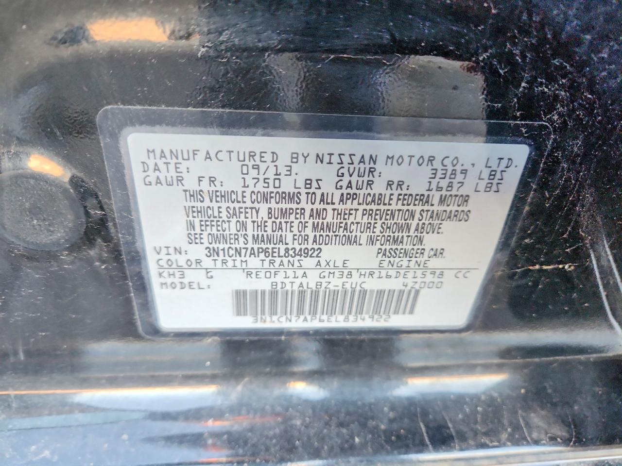 Nissan Versa 1.6 Sv