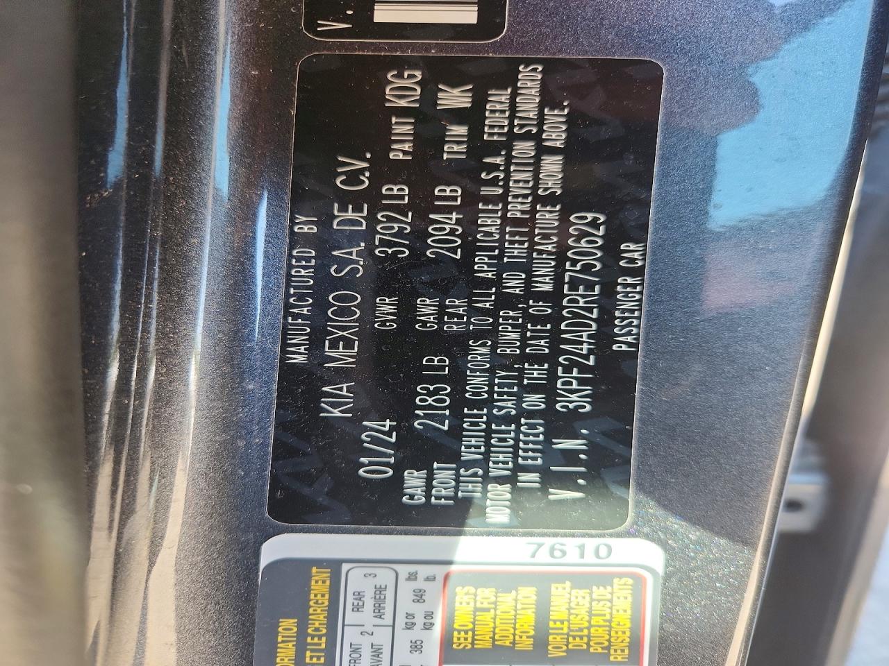Kia Forte Lxs