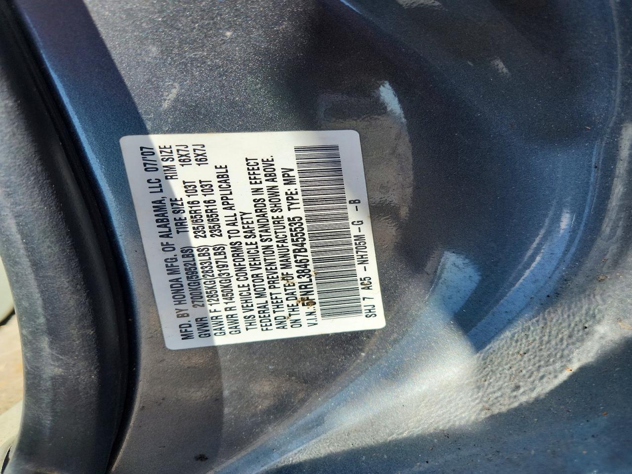 Honda Odyssey Ex
