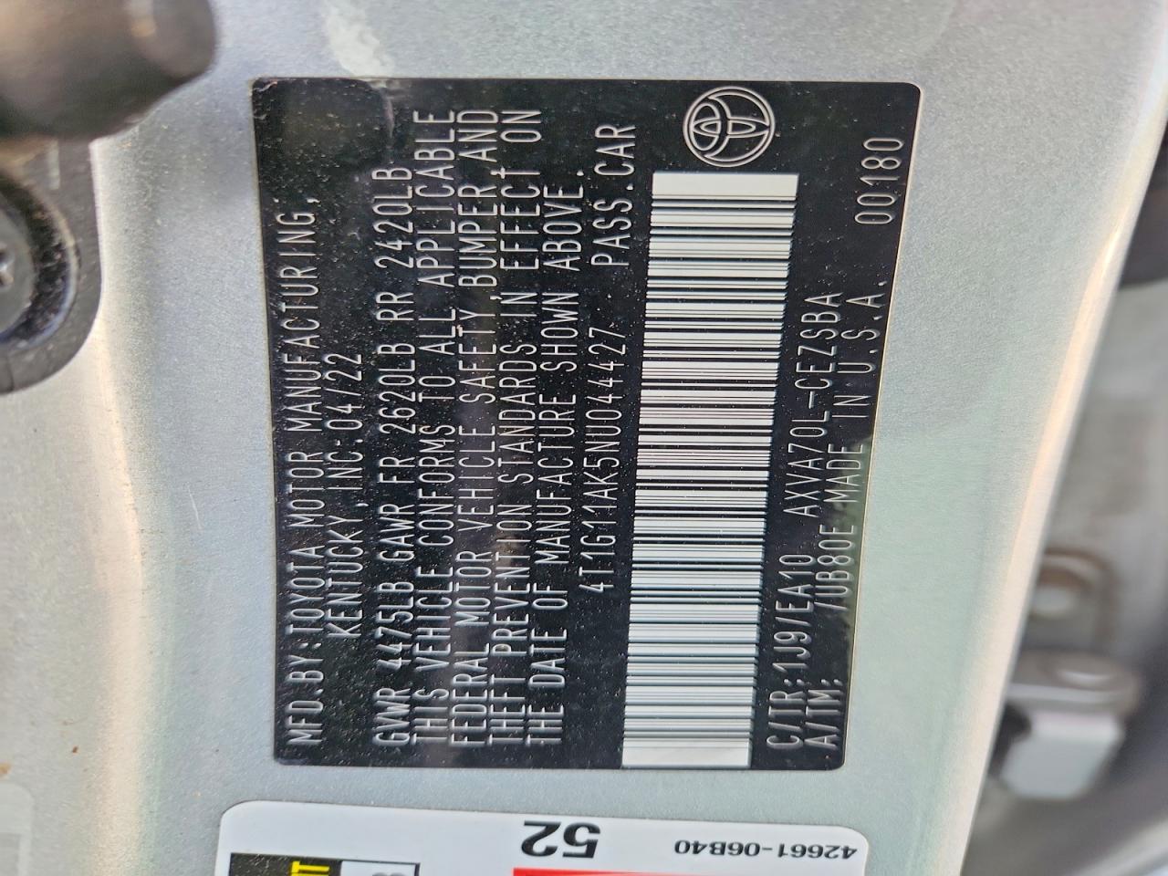 Toyota Camry Se