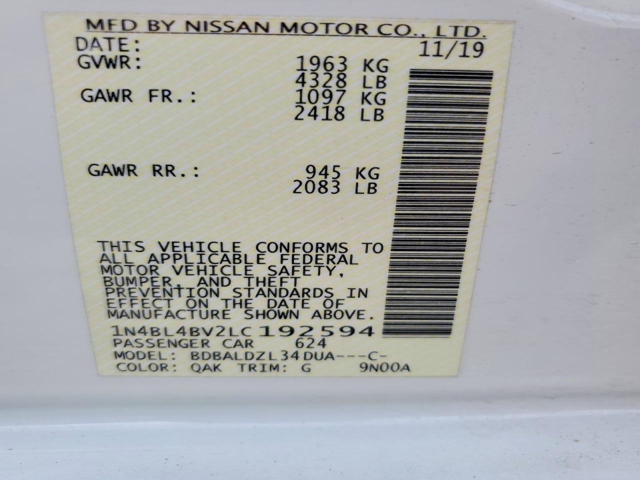 Nissan Altima 2.5 S