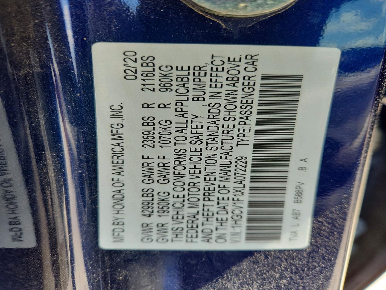 Honda Accord Lx