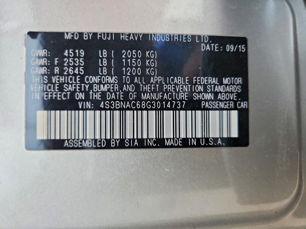 Subaru Legacy 2.5i Premium