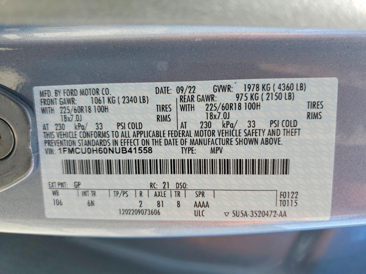 Ford Escape Sel