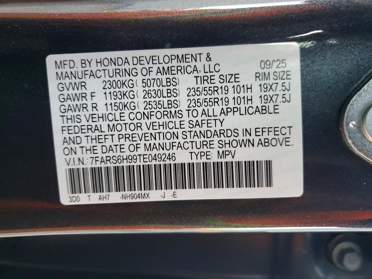 Honda Crv Sport Touring