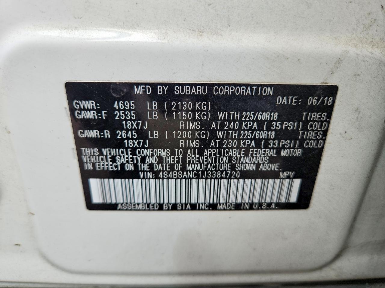 Subaru Outback 2.5i Limited