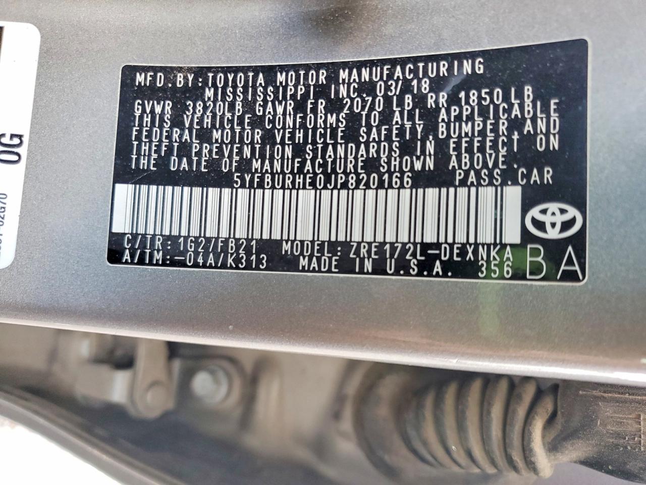 Toyota Corolla Le