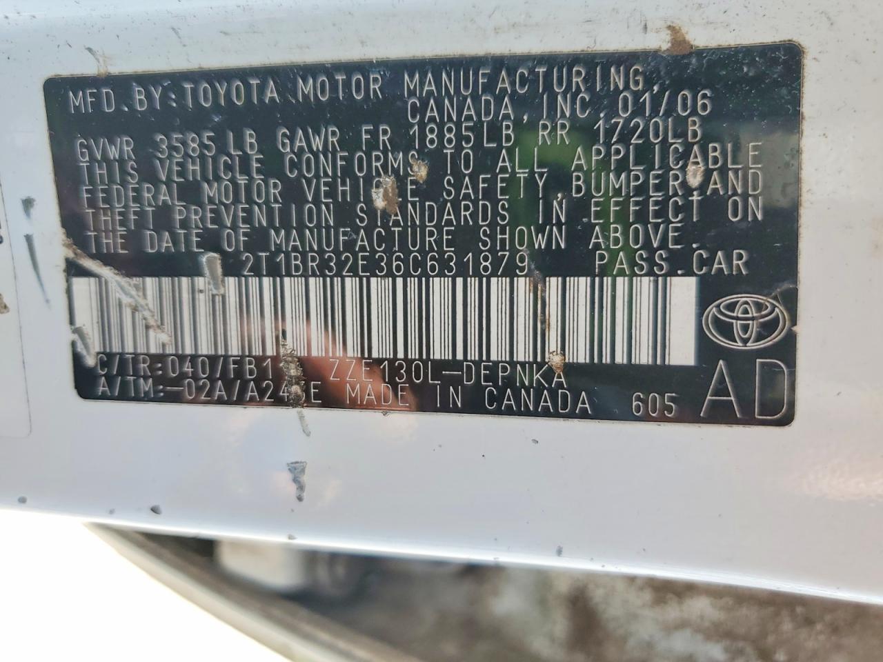 Toyota Corolla Le