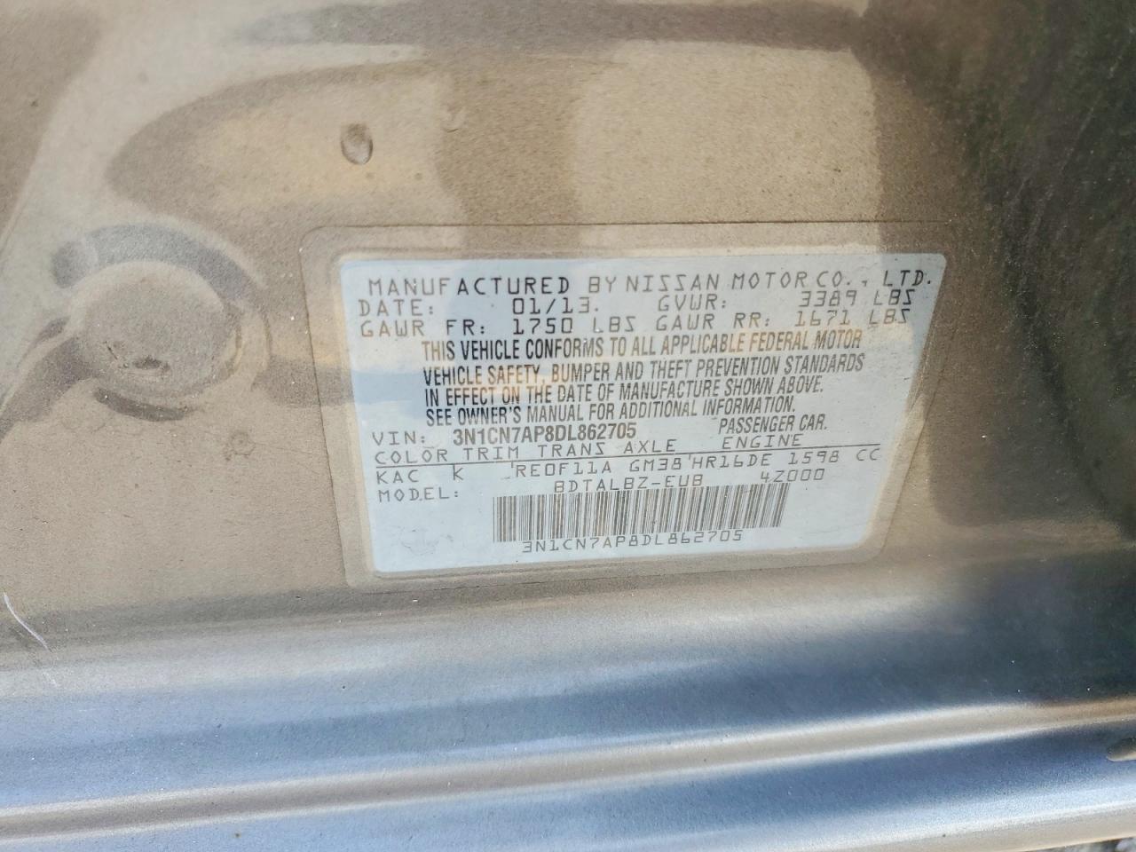Nissan Versa 1.6 S