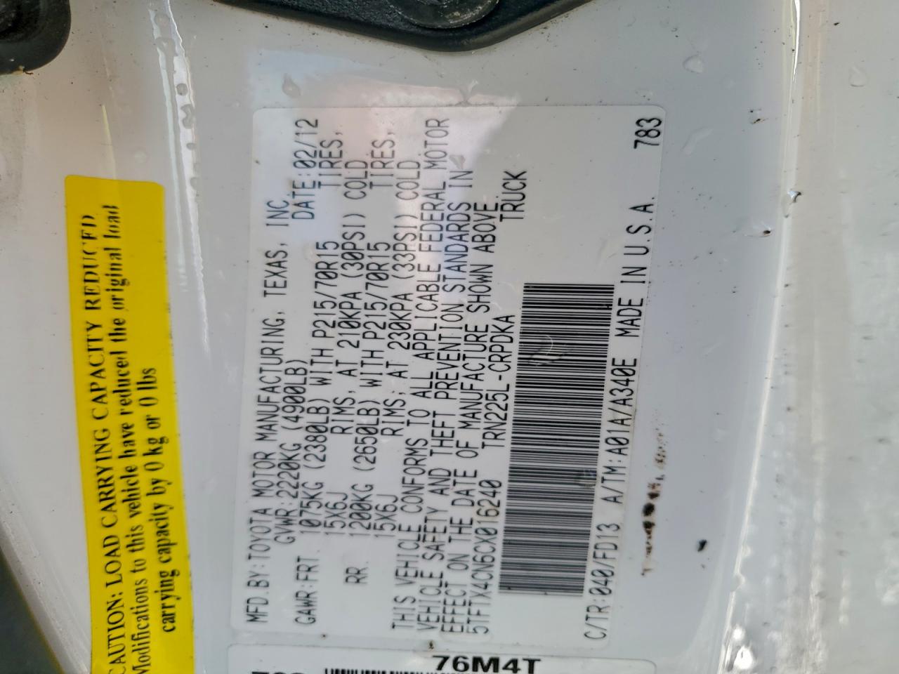Toyota Tacoma Access Cab