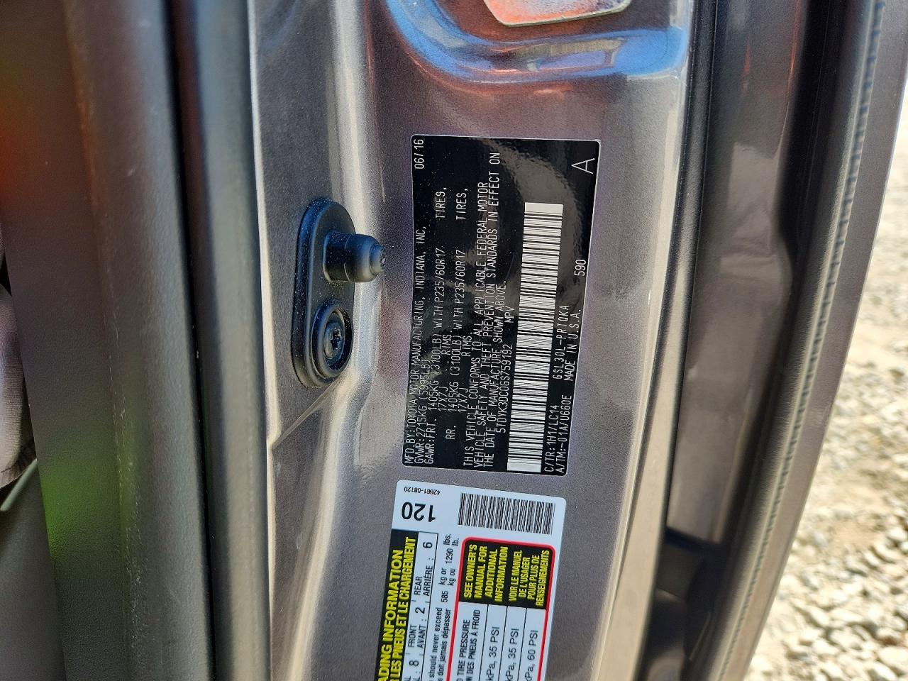 Toyota Sienna Xle Premium 8-passenger