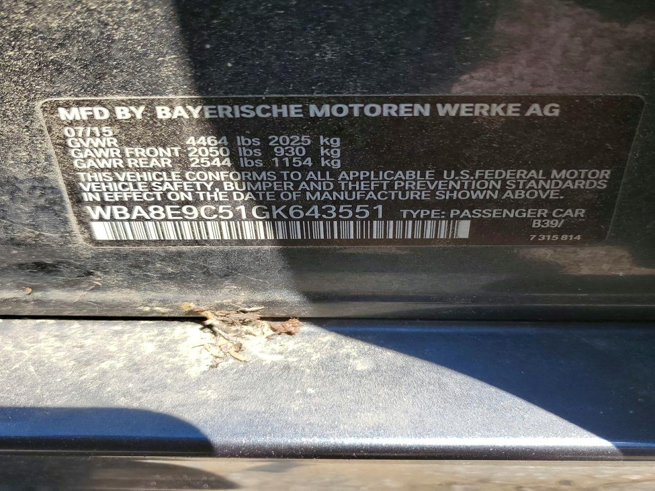 BMW 3 Series I Sulev