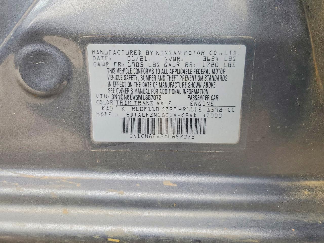 Nissan Versa Sv