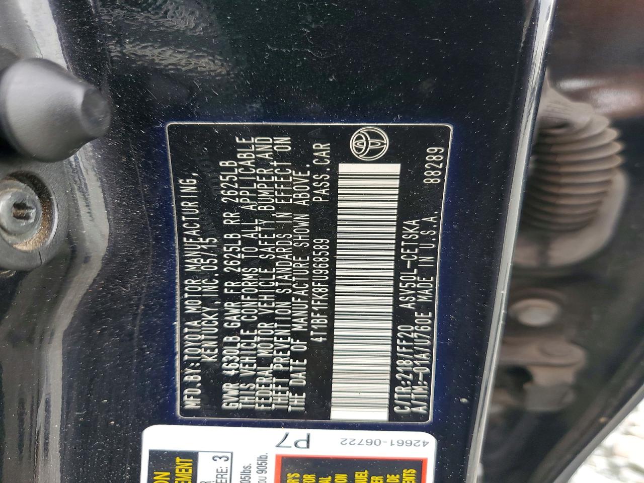 Toyota Camry Se