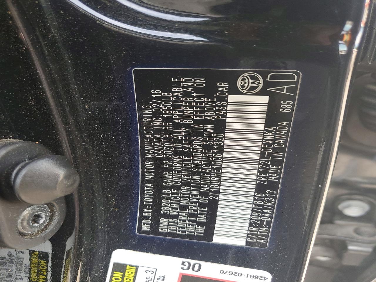 Toyota Corolla Le
