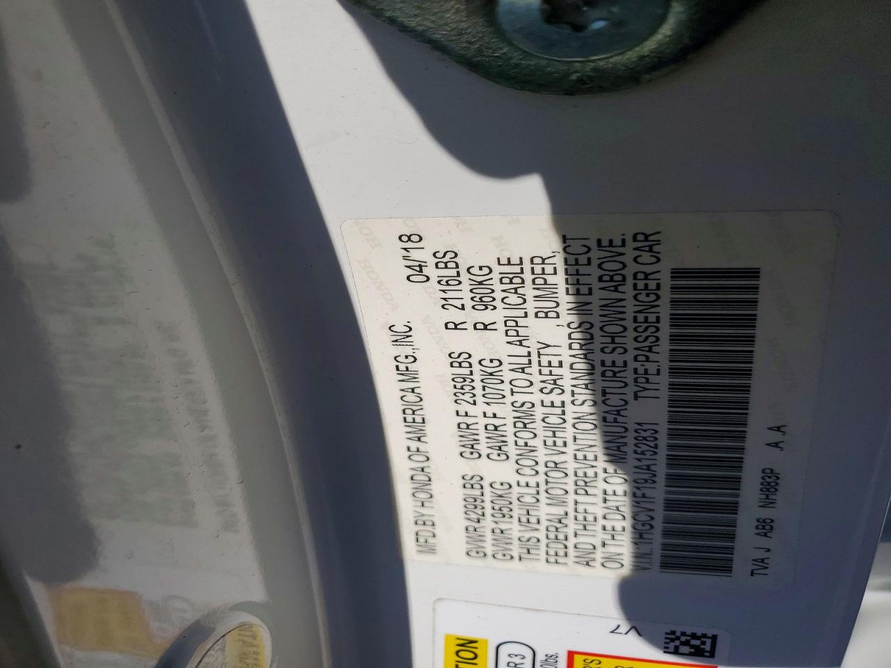 Honda Accord Lx