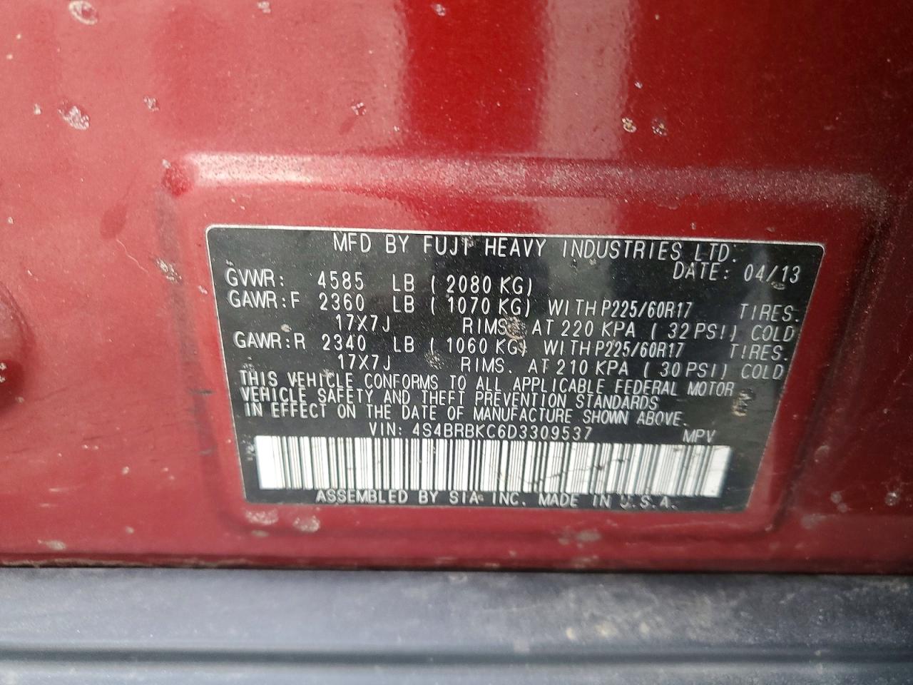 Subaru Outback 2.5i Limited