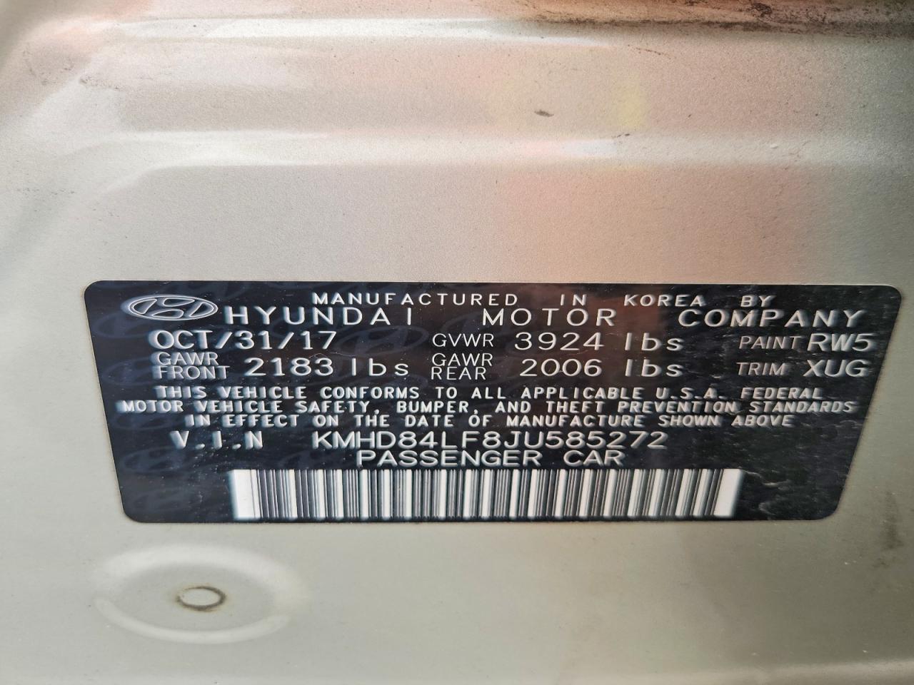 Hyundai ELANTRA Sel