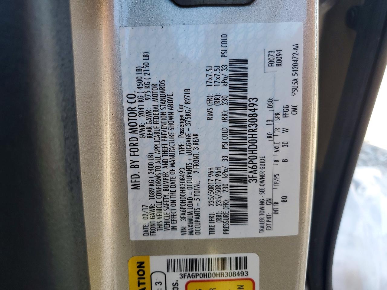 Ford Fusion Se