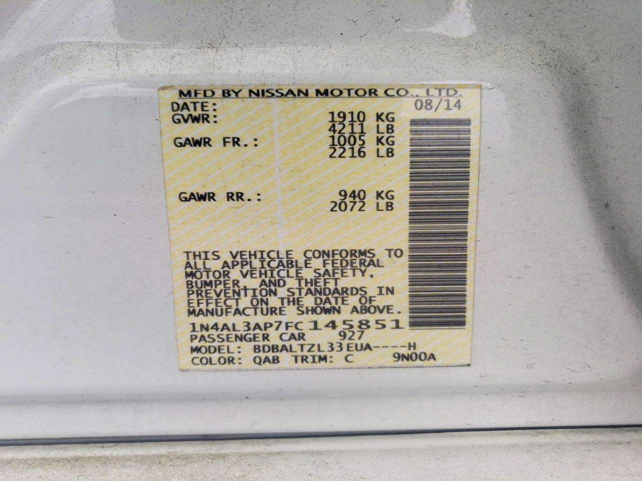 Nissan Altima 2.5 Sl