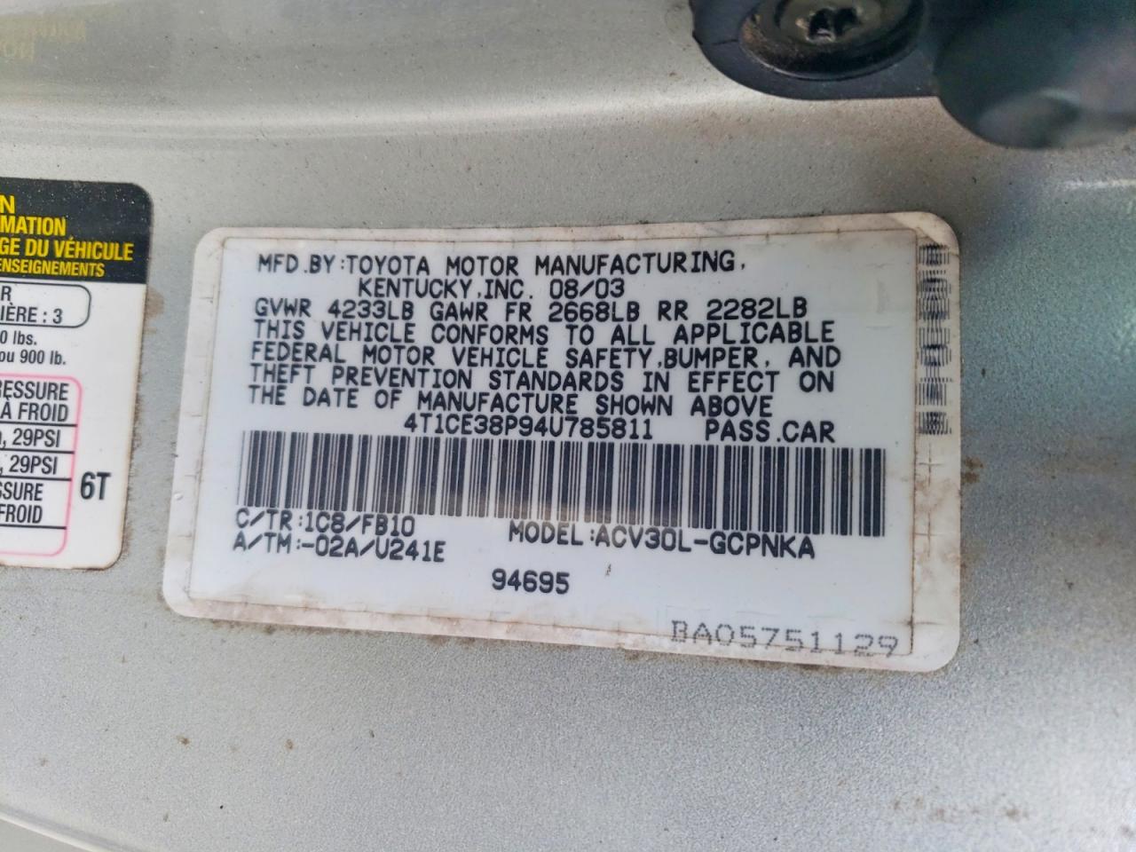 Toyota Camry Se