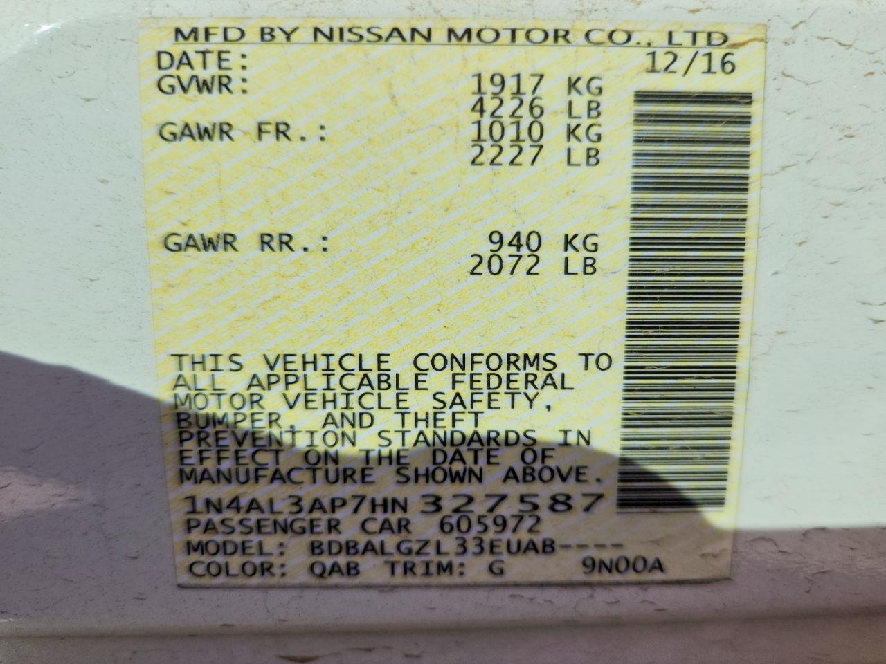 Nissan Altima 2.5 S