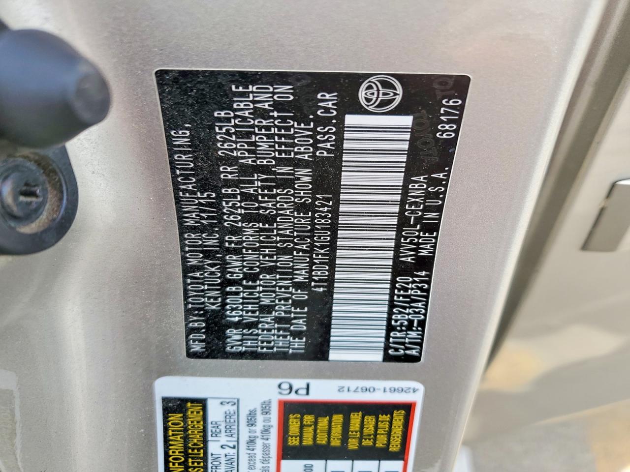 Toyota Camry Le