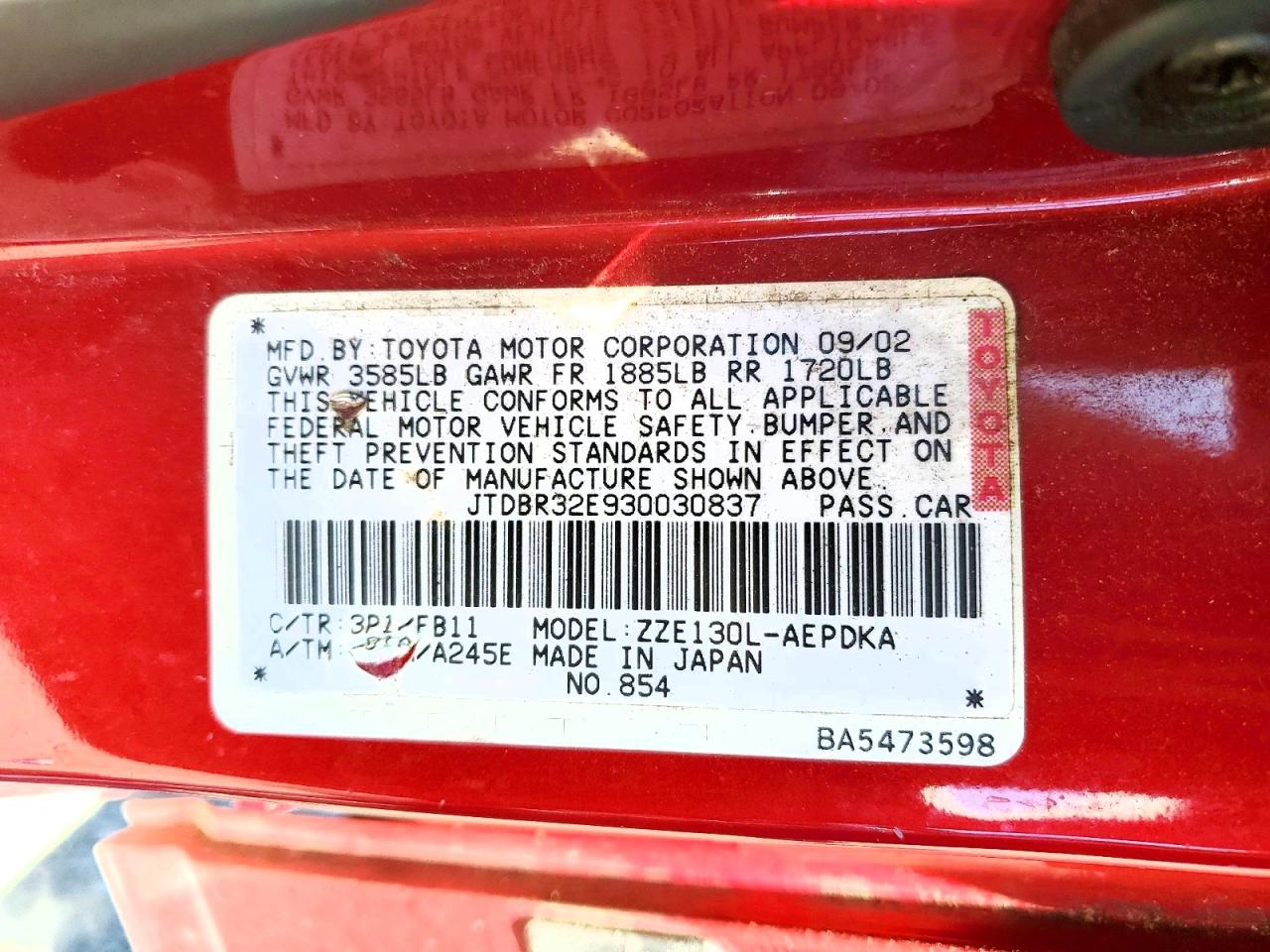 Toyota Corolla Ce