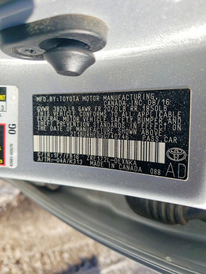 Toyota Corolla Le Plus