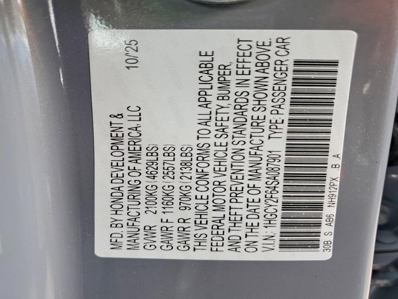 Honda Accord Hybrid Exl