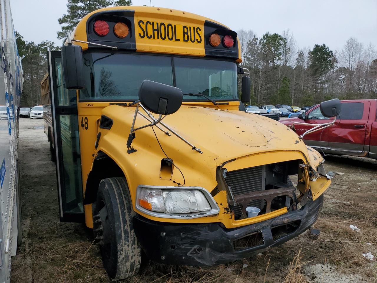 Salvage Blue Bird School Bus Transit Bus Image