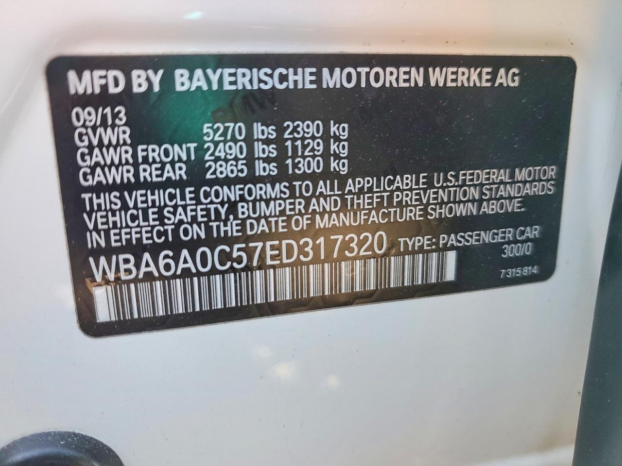 BMW 6 Series I Gran Coupe