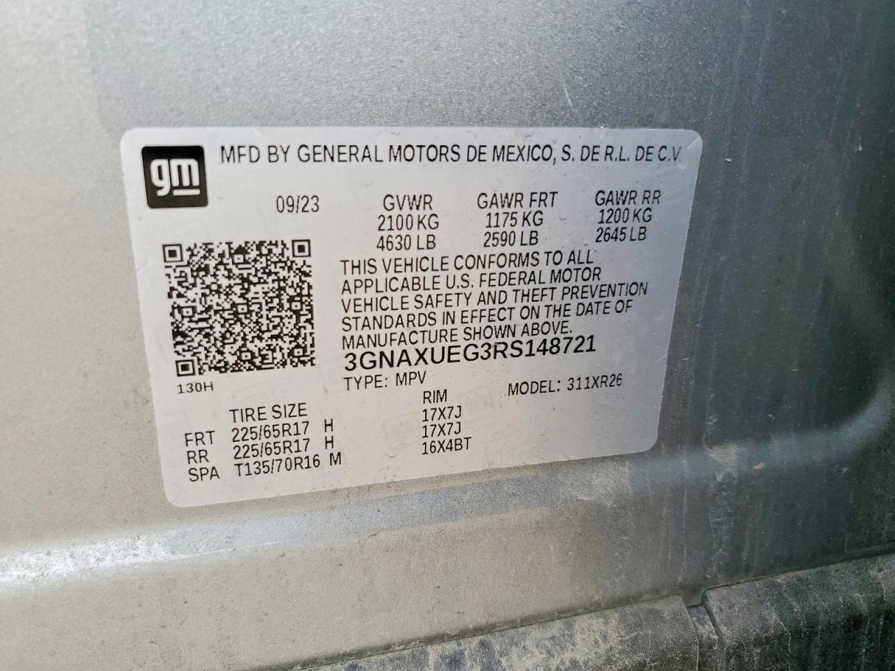 Chevrolet Equinox Lt