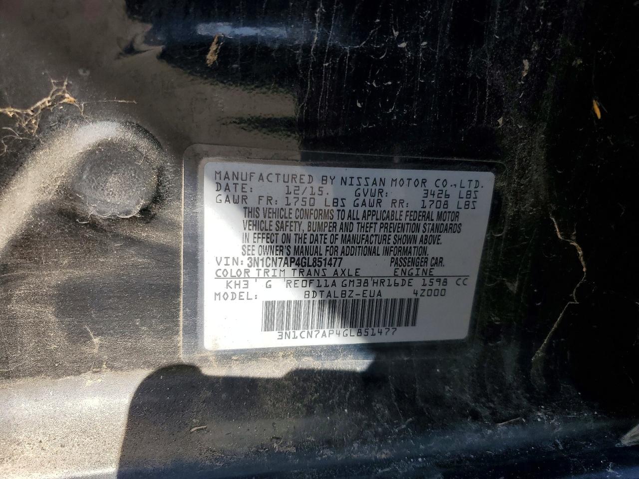 Nissan Versa 1.6 Sv
