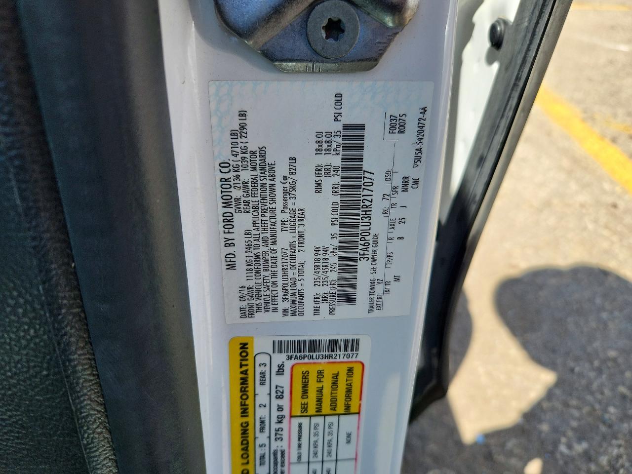 Ford Fusion Se Hybrid