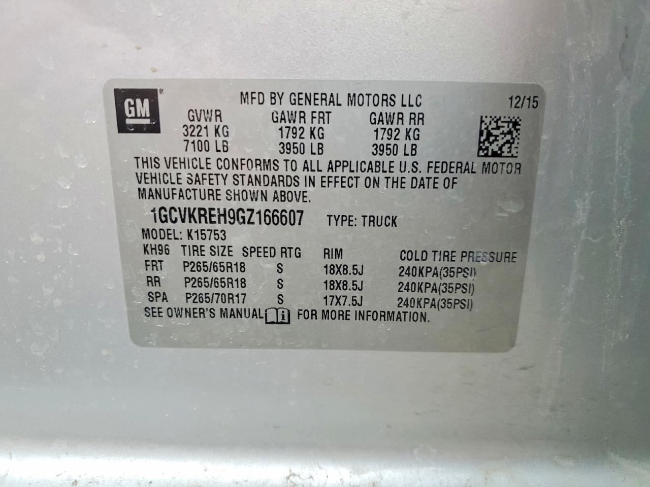 Chevrolet Silverado K1500 Lt