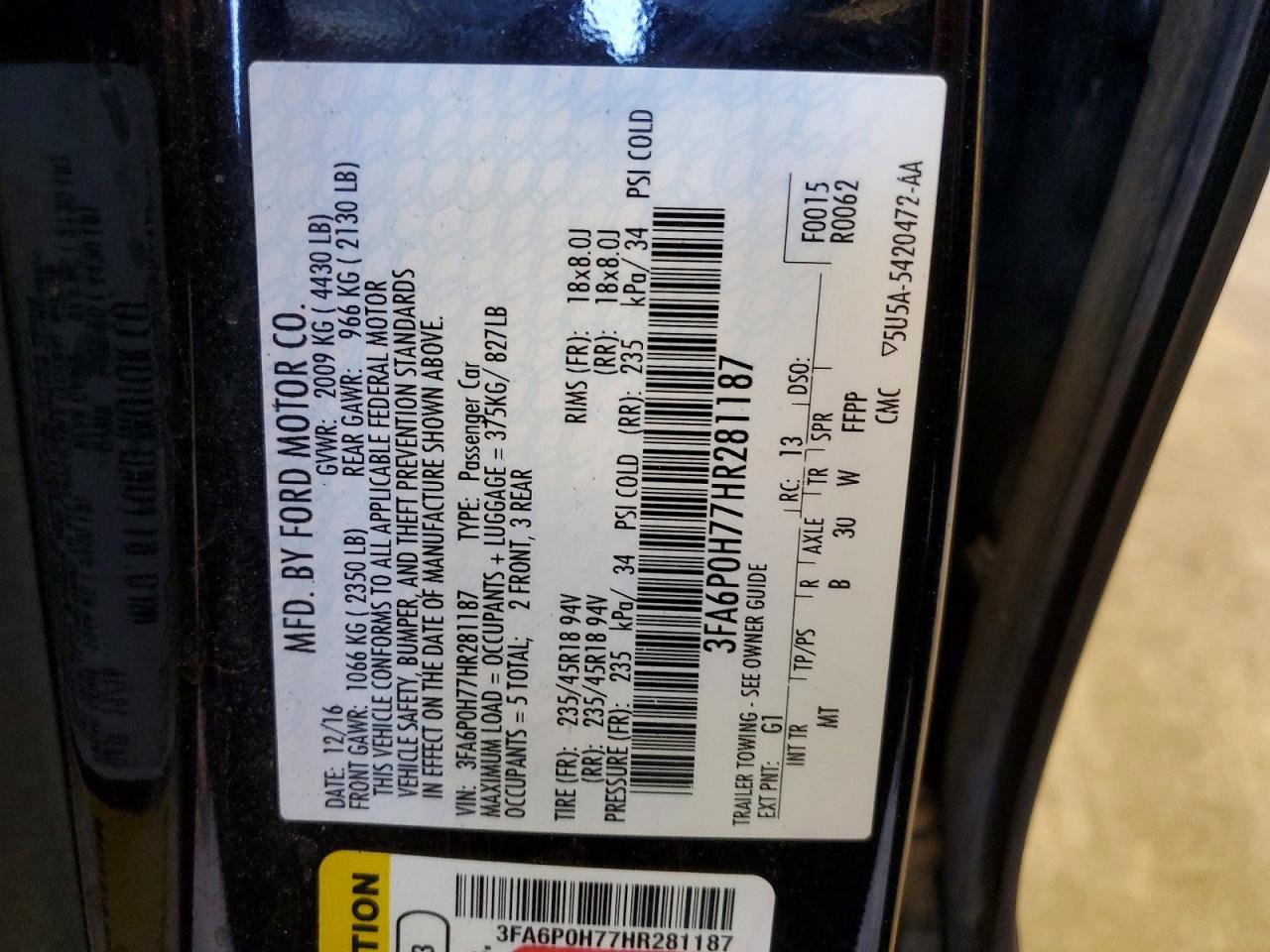Ford Fusion Se
