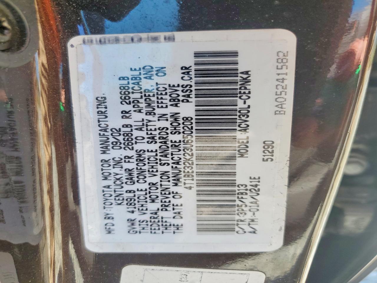 Toyota Camry Le