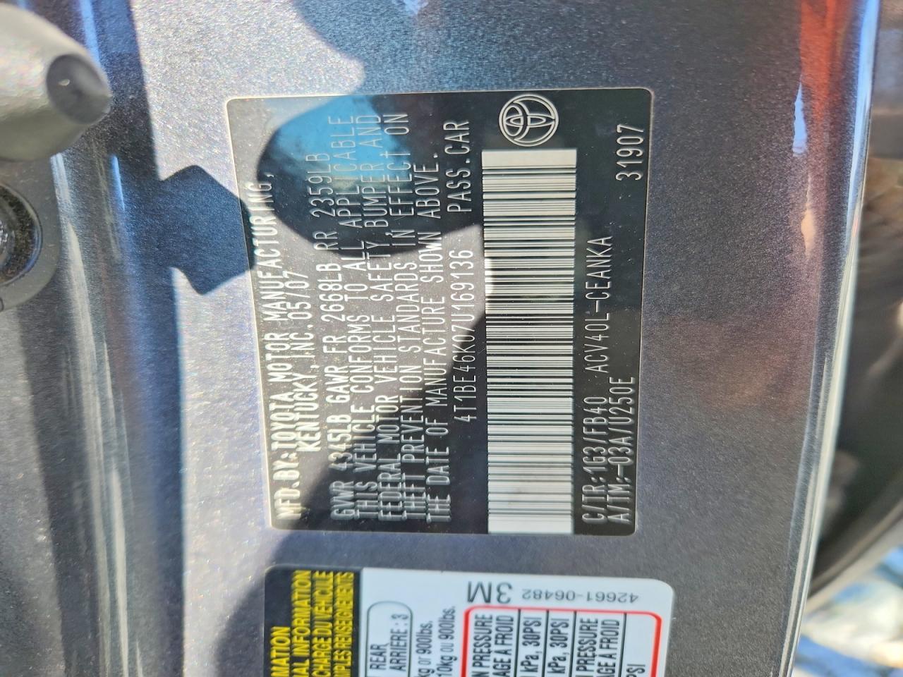 Toyota Camry Le