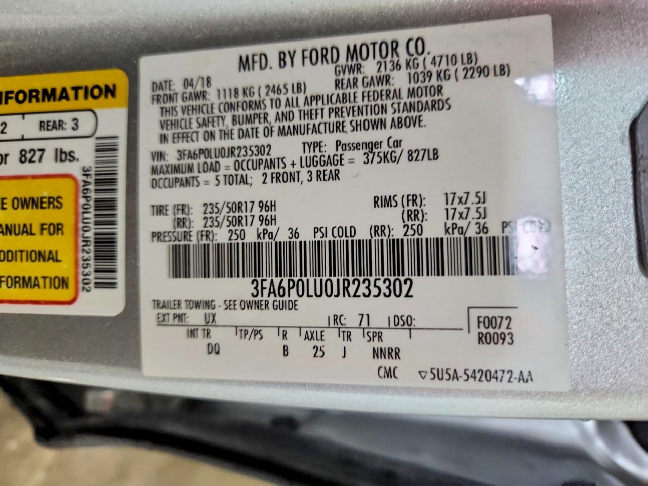 Ford Fusion Se Hybrid