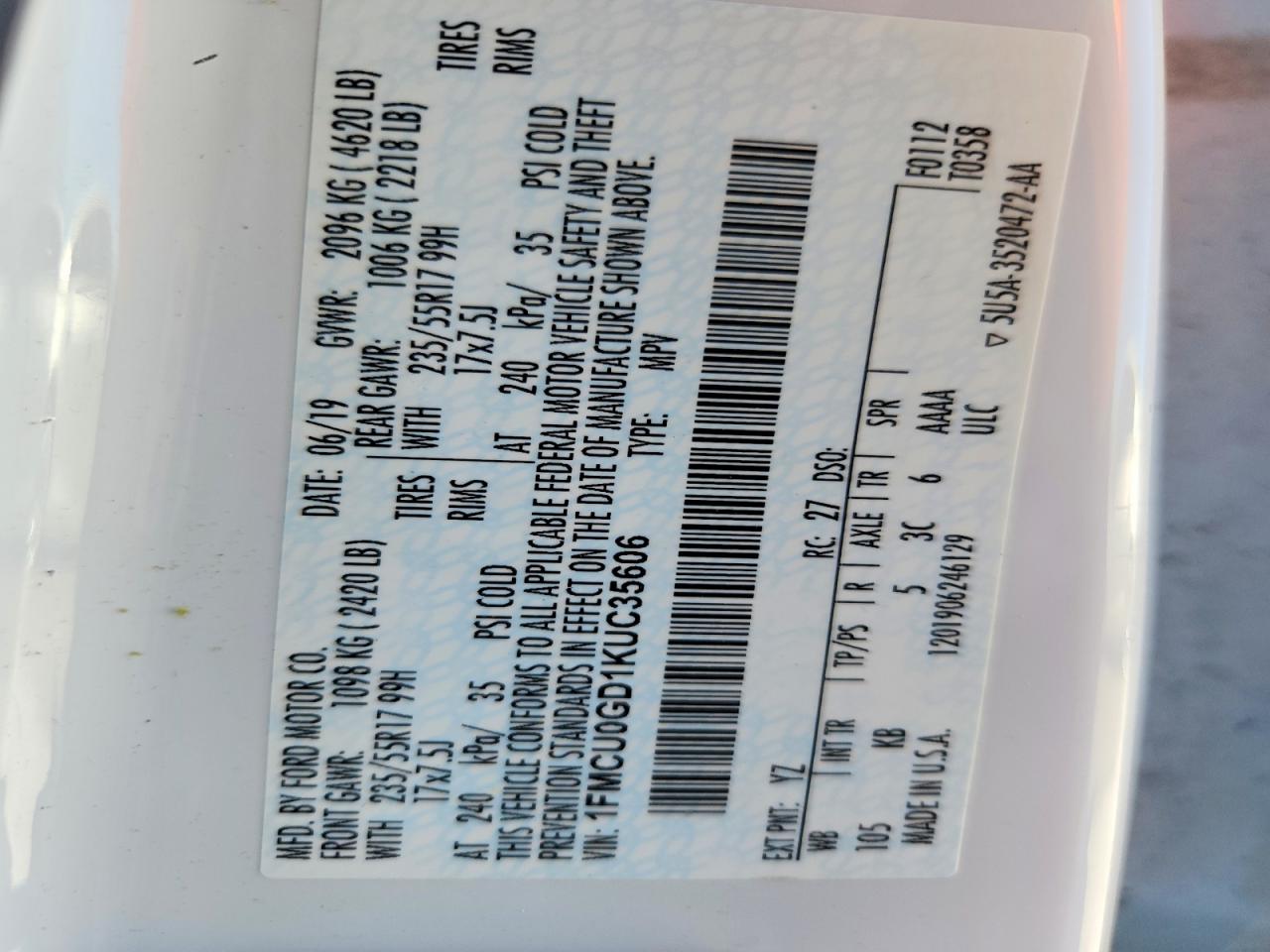 Ford Escape Se