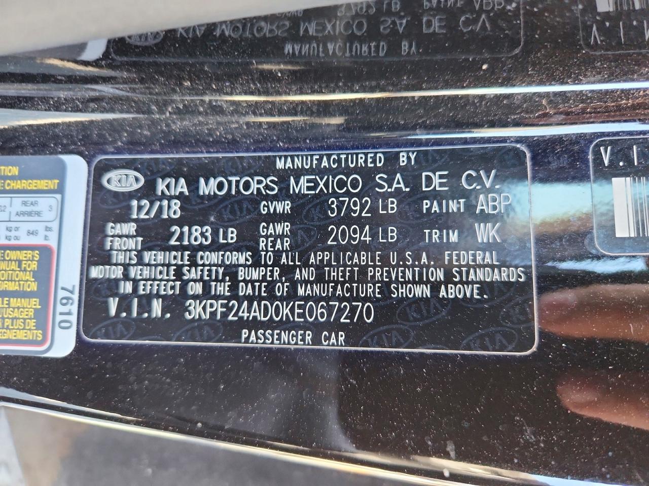 Kia Forte Lxs
