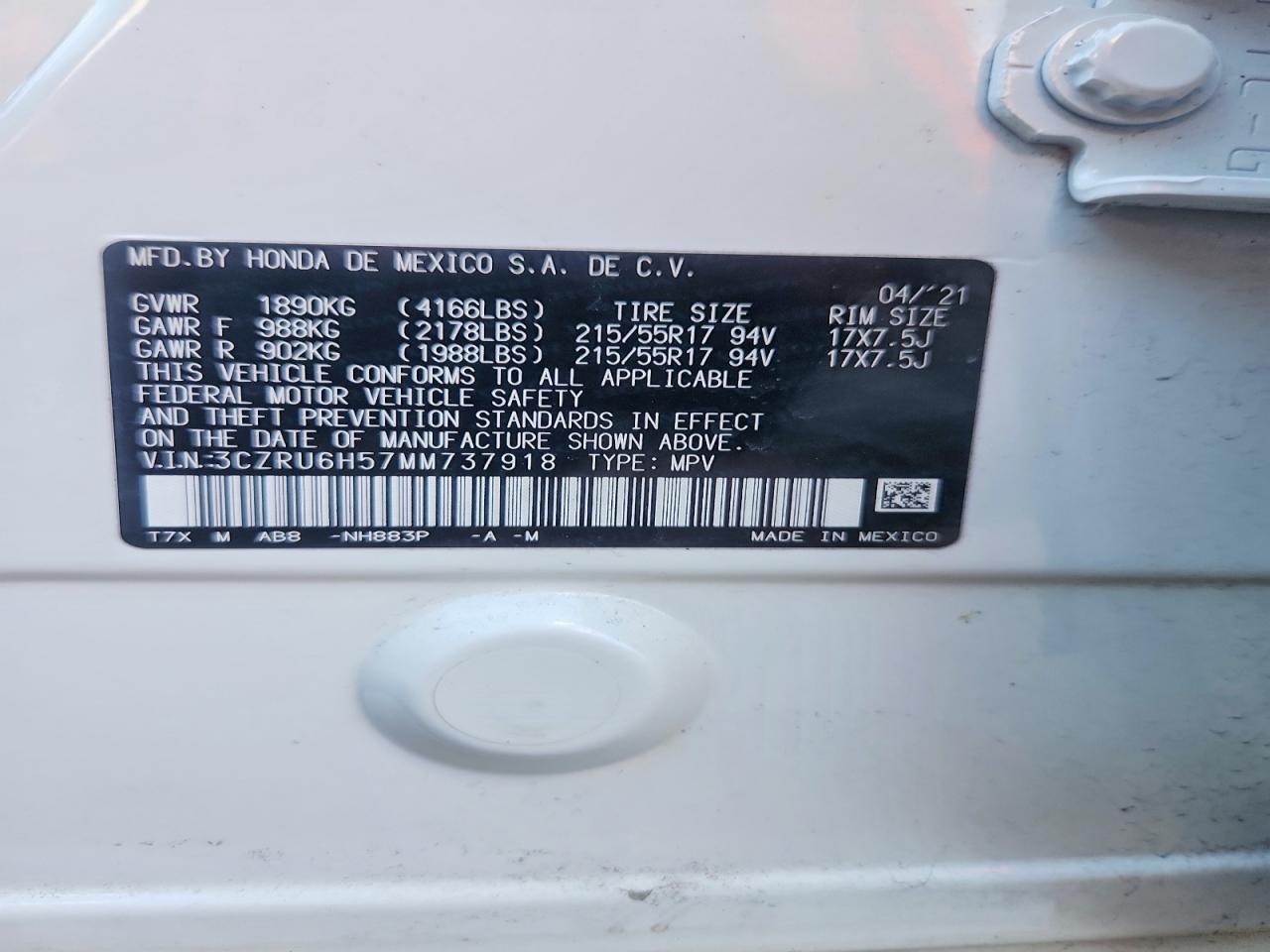 Honda HR-V Ex