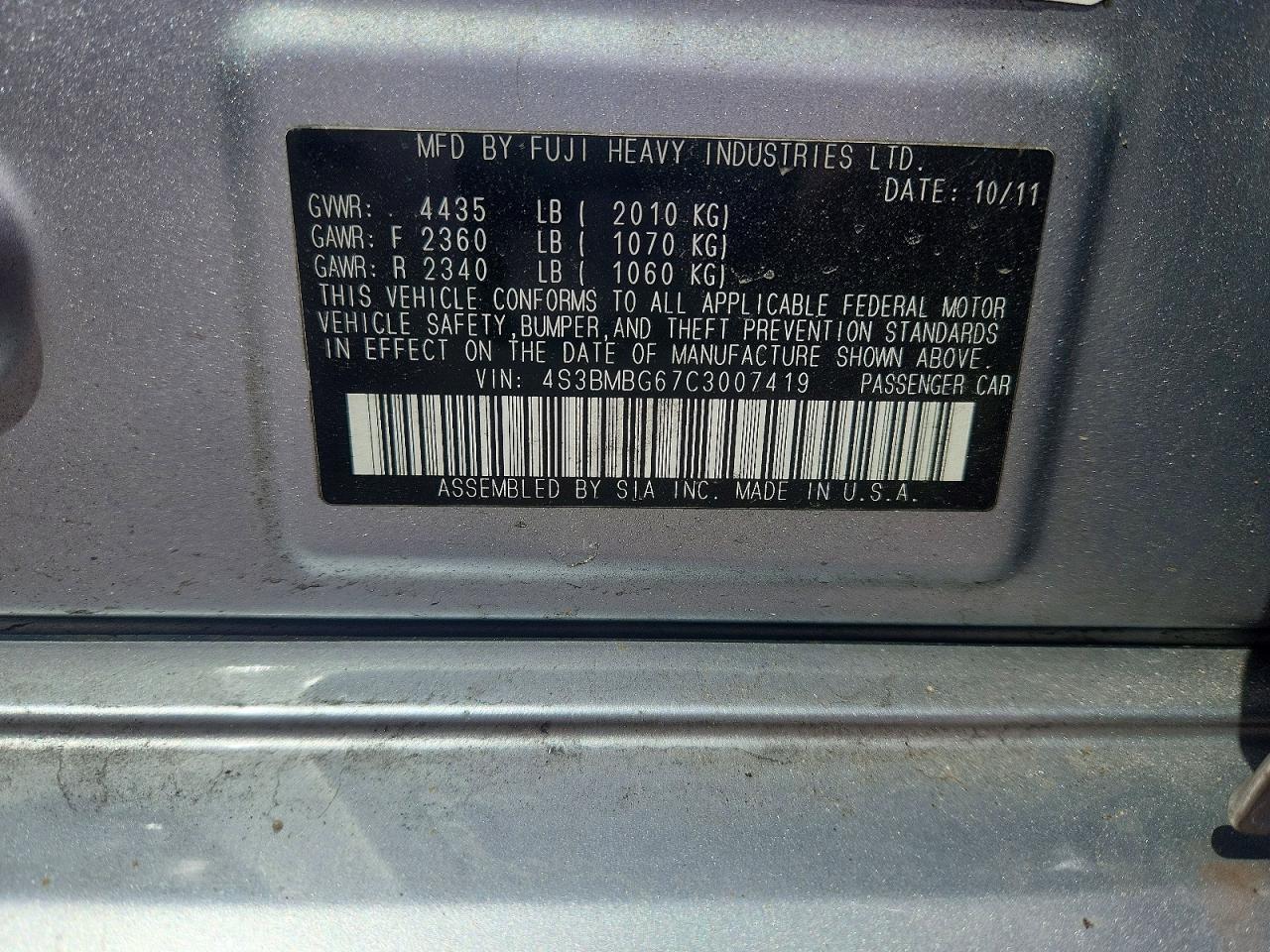 Subaru Legacy 2.5i Premium
