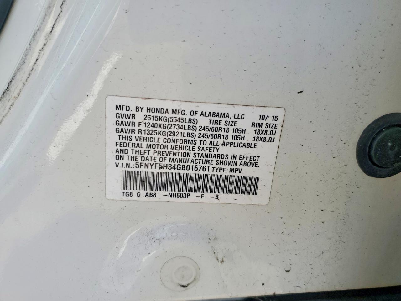 Honda Pilot Ex