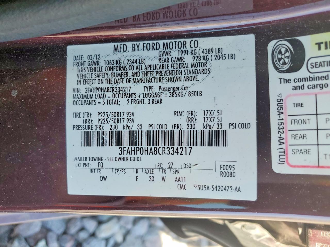 Ford Fusion Se