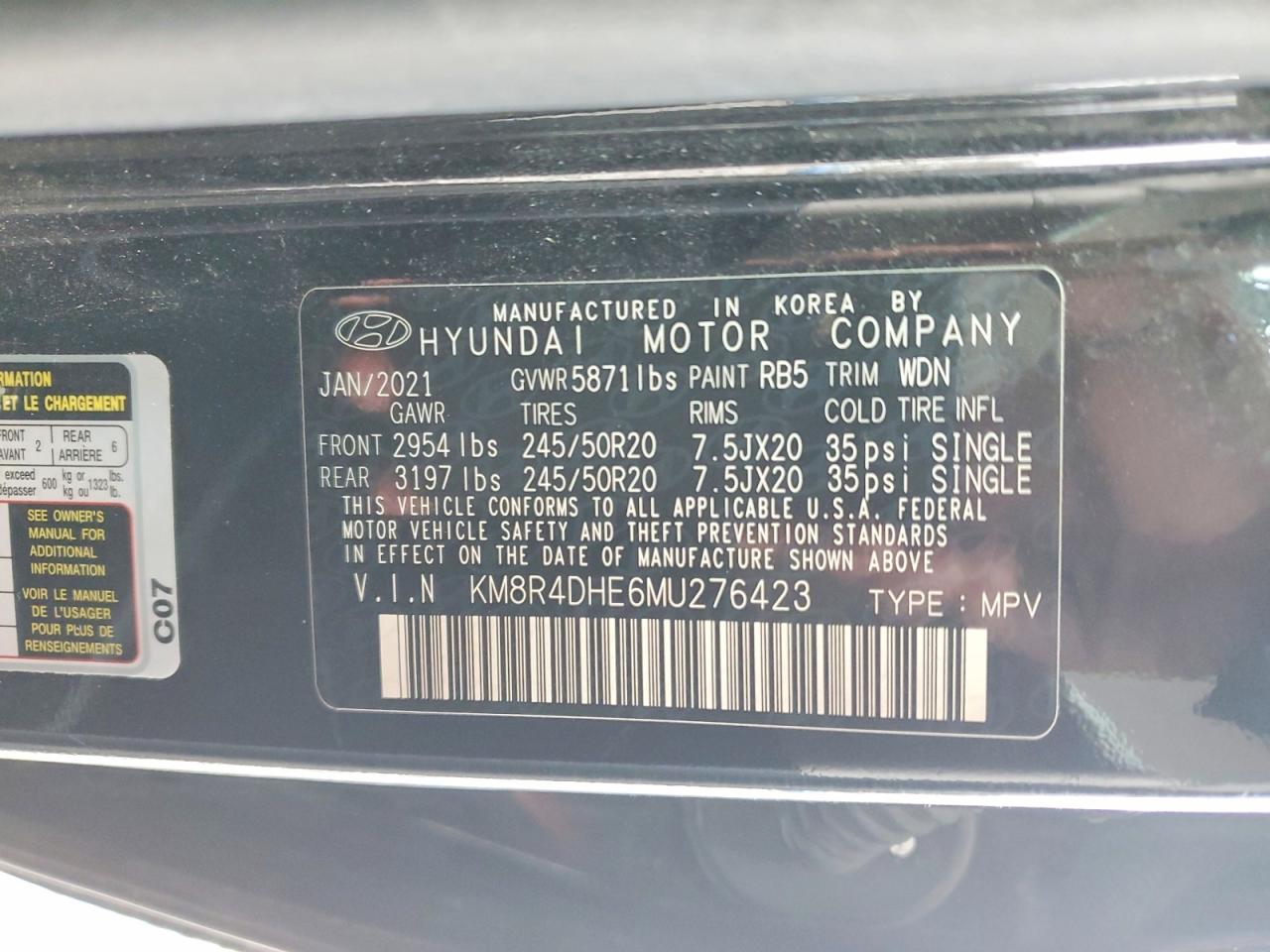 Hyundai PALISADE Sel